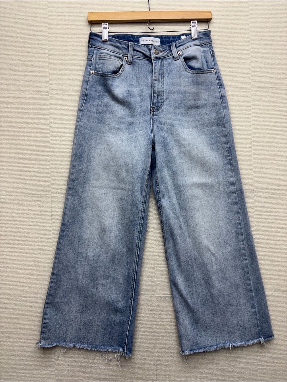 Risen 7 28 Wide Leg Light Blue Women's Jeans